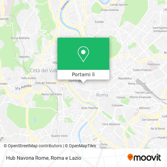 Mappa Hub Navona Rome