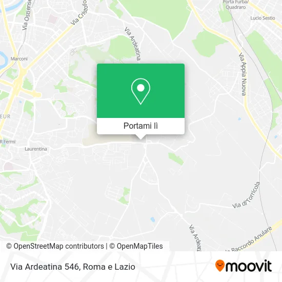 Mappa Via Ardeatina 546