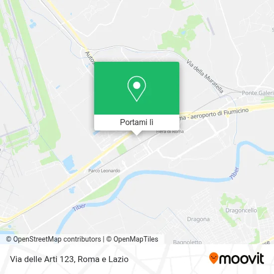 Mappa Via delle Arti 123