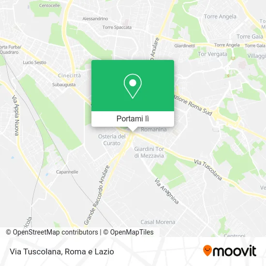 Mappa Via Tuscolana