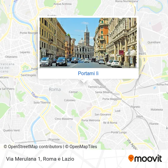 Mappa Via Merulana 1