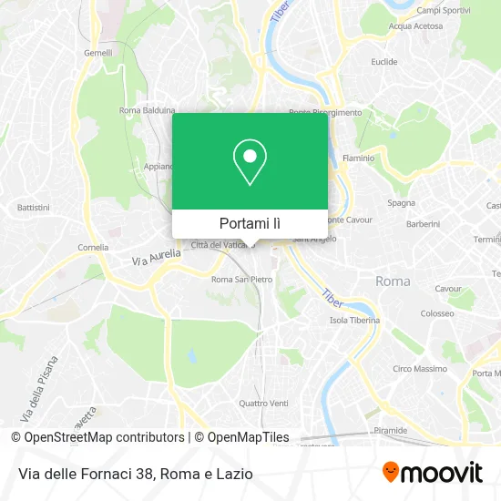 Mappa Via delle Fornaci 38