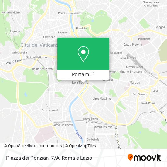 Mappa Piazza dei Ponziani 7/A