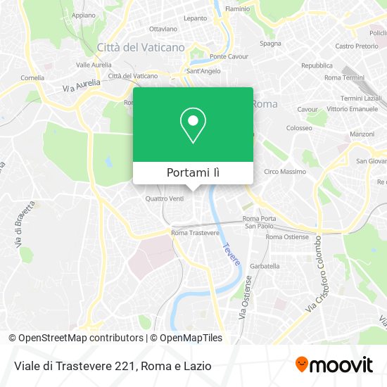 Mappa Viale di Trastevere 221