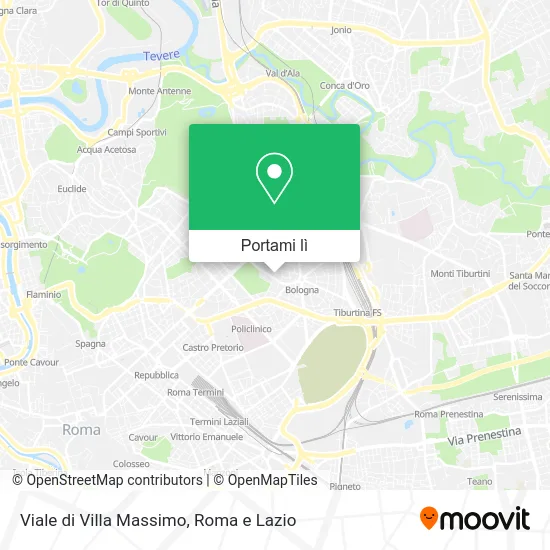 Mappa Viale di Villa Massimo