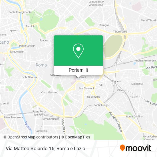 Come arrivare a Via Matteo Boiardo 16 a Roma con Bus, Metro o Treno