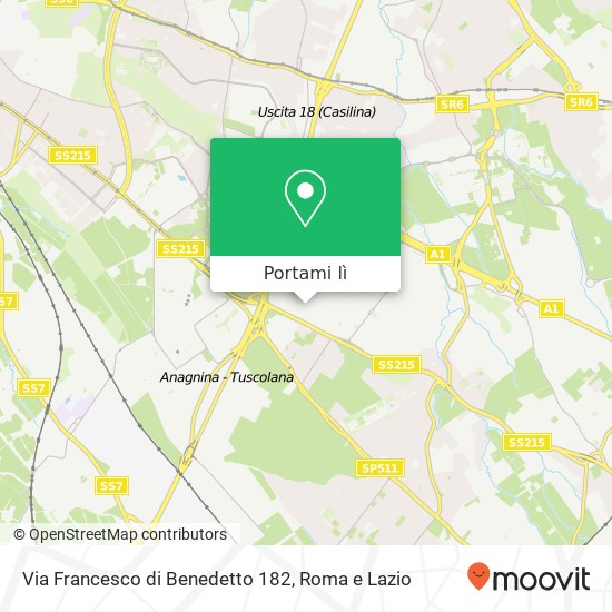 Mappa Via Francesco di Benedetto 182