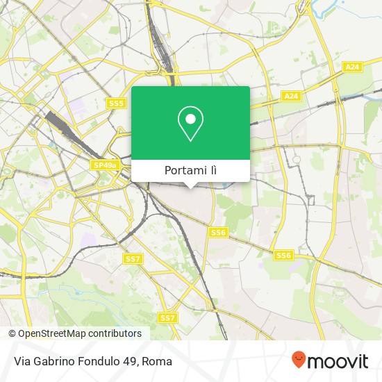 Mappa Via Gabrino Fondulo 49