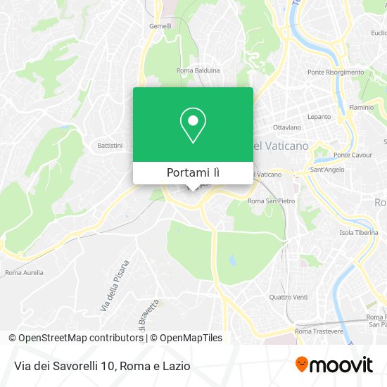 Mappa Via dei Savorelli 10