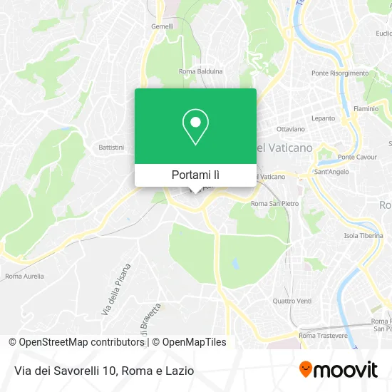 Mappa Via dei Savorelli 10