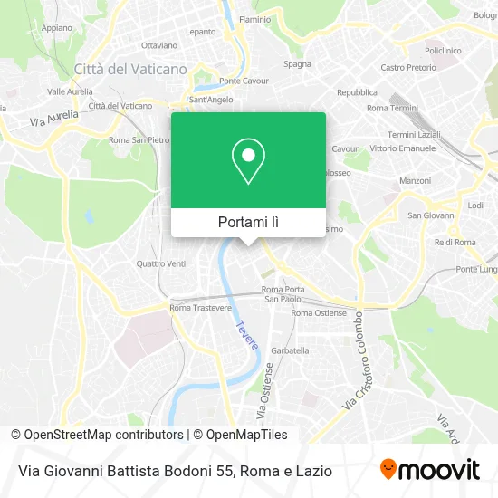 Mappa Via Giovanni Battista Bodoni 55