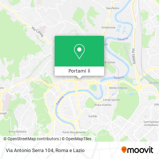 Mappa Via Antonio Serra 104