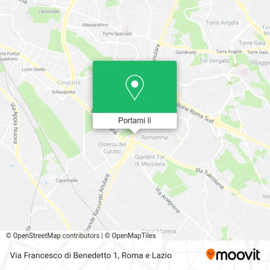 Mappa Via Francesco di Benedetto 1