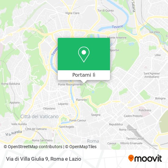 Mappa Via di Villa Giulia 9