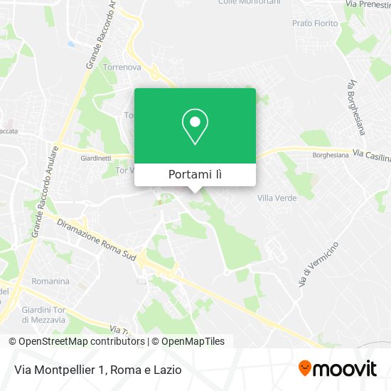 Mappa Via Montpellier 1
