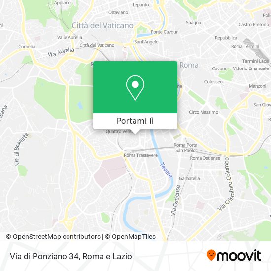 Mappa Via di Ponziano 34