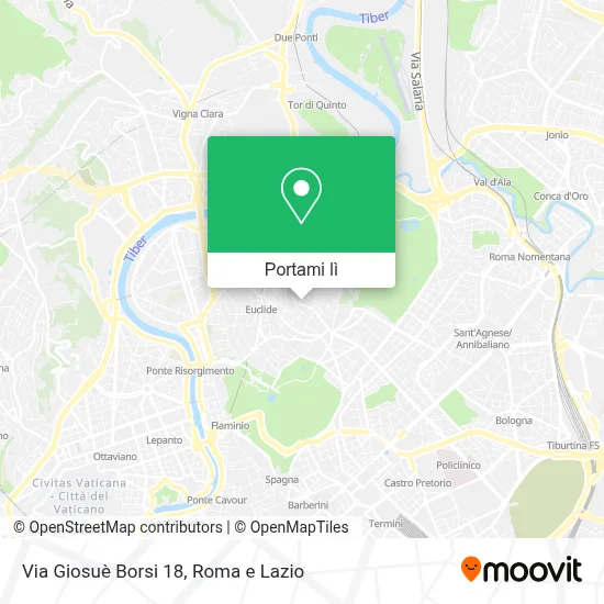 Mappa Via Giosuè Borsi 18