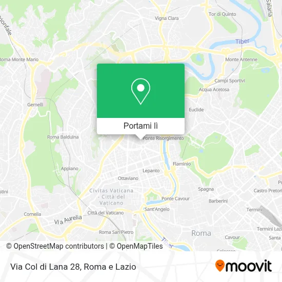 Mappa Via Col di Lana 28