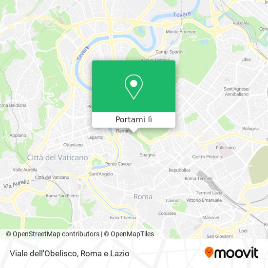 Mappa Viale dell'Obelisco