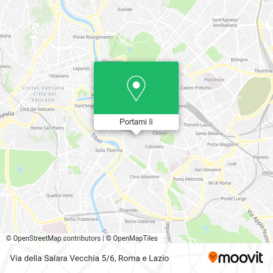 Mappa Via della Salara Vecchia 5/6