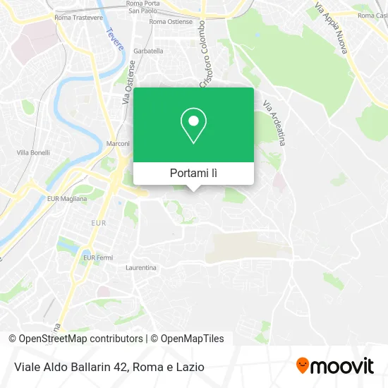 Mappa Viale Aldo Ballarin 42