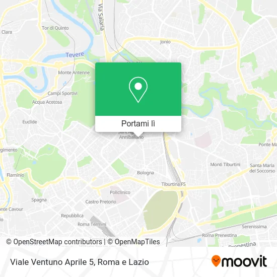 Mappa Viale Ventuno Aprile 5
