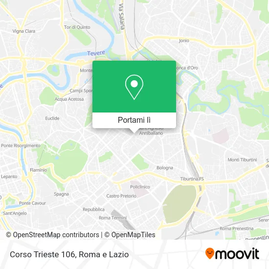 Mappa Corso Trieste 106
