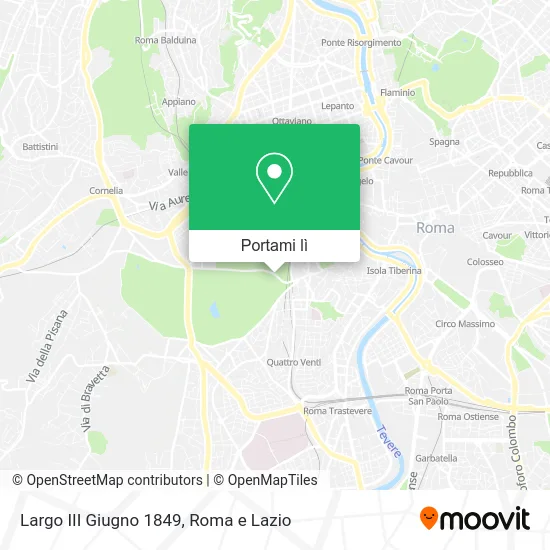 Mappa Largo III Giugno 1849