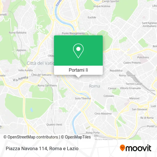 Mappa Piazza Navona 114