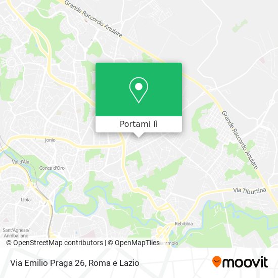 Mappa Via Emilio Praga 26