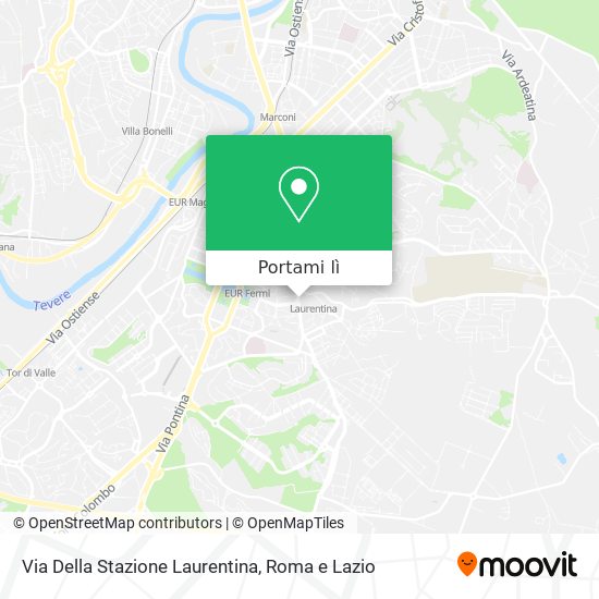 Mappa Via Della Stazione Laurentina