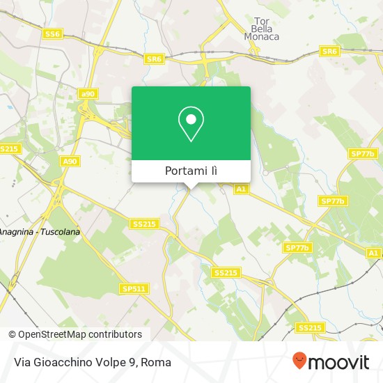 Mappa Via Gioacchino Volpe 9