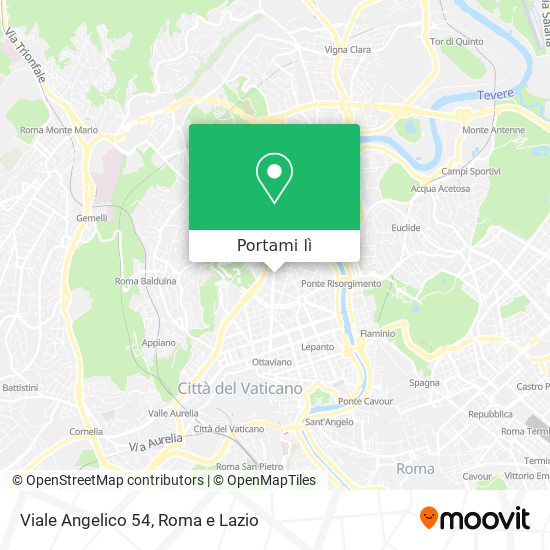 Mappa Viale Angelico 54