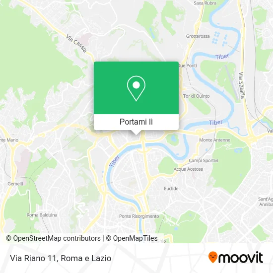 Mappa Via Riano 11