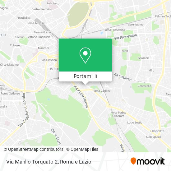 Mappa Via Manlio Torquato 2