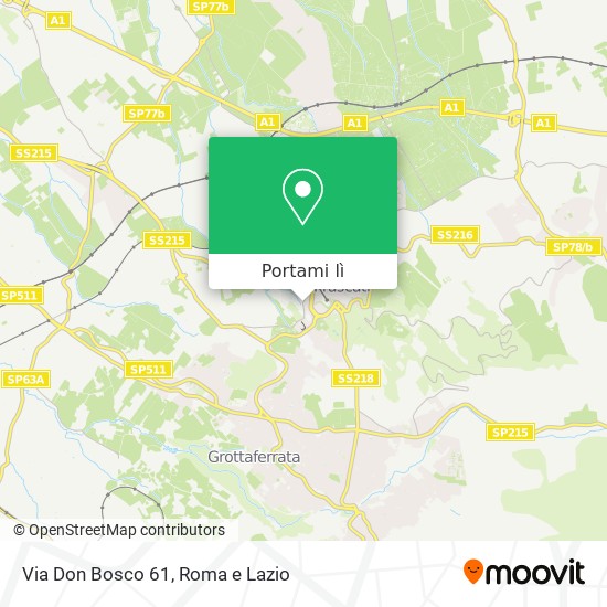 Mappa Via Don Bosco 61