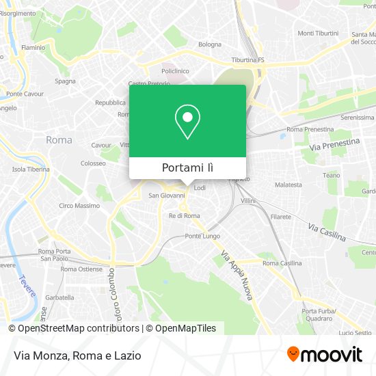 Mappa Via Monza