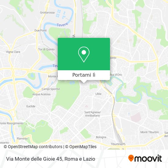 Mappa Via Monte delle Gioie 45