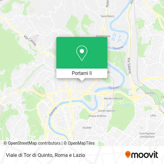 Mappa Viale di Tor di Quinto
