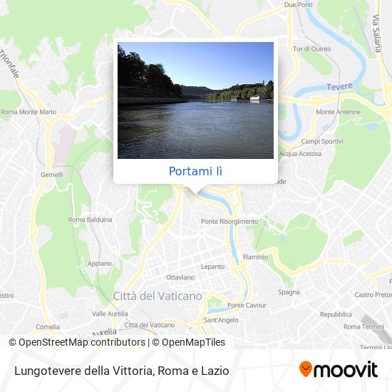 Mappa Lungotevere della Vittoria