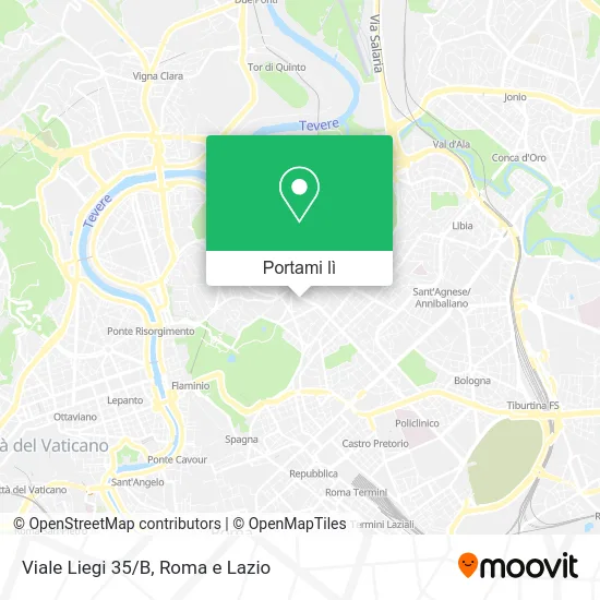 Mappa Viale Liegi 35/B