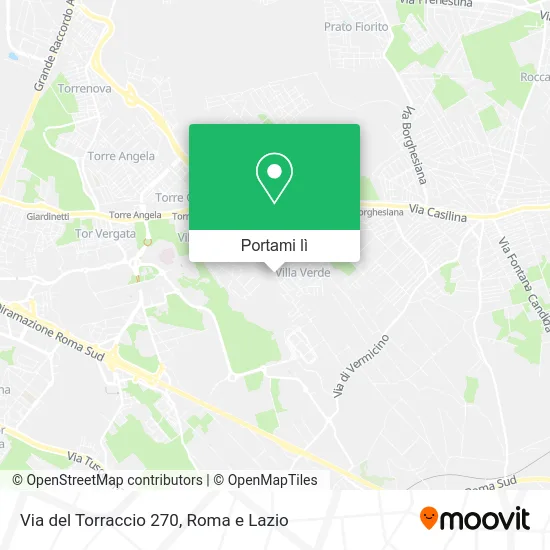 Mappa Via del Torraccio 270