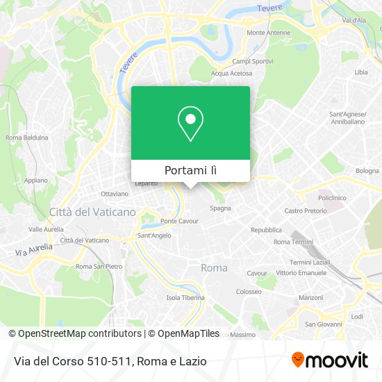 Mappa Via del Corso 510-511