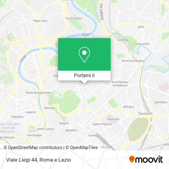 Mappa Viale Liegi 44