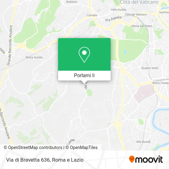 Mappa Via di Bravetta 636