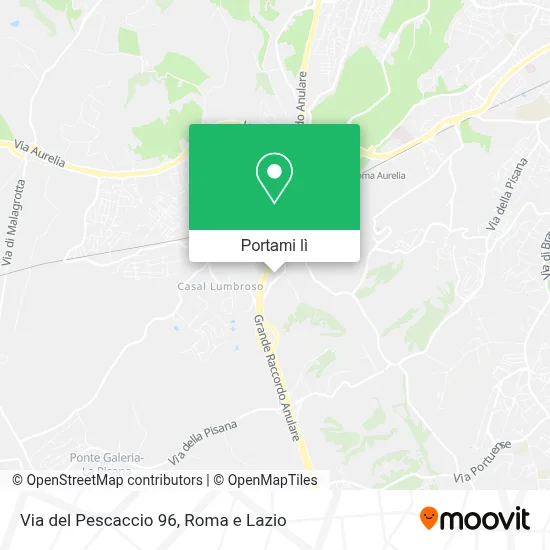 Mappa Via del Pescaccio 96