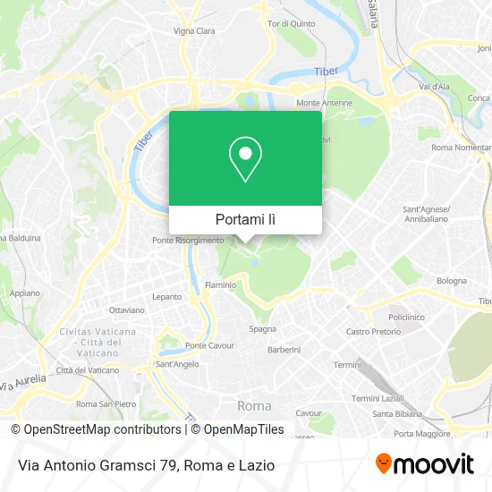 Mappa Via Antonio Gramsci 79