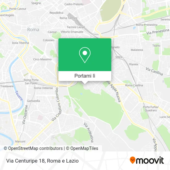 Mappa Via Centuripe 18