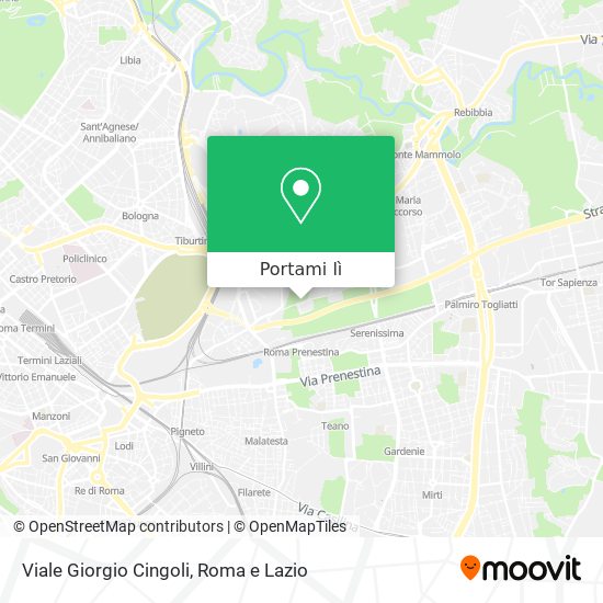 Mappa Viale Giorgio Cingoli