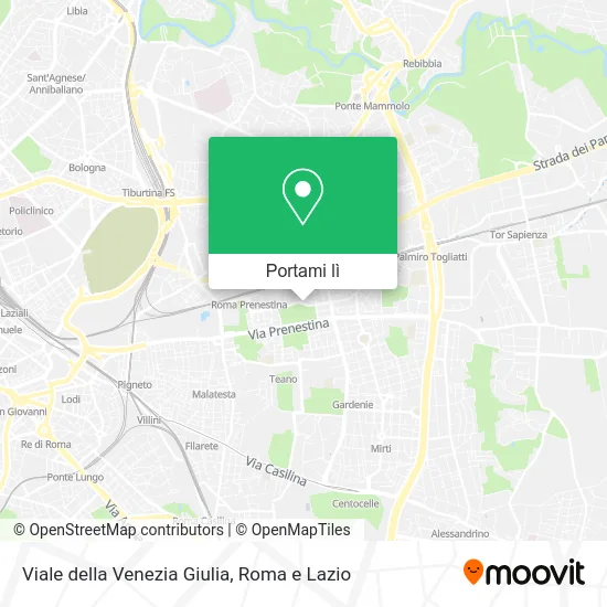 Mappa Viale della Venezia Giulia